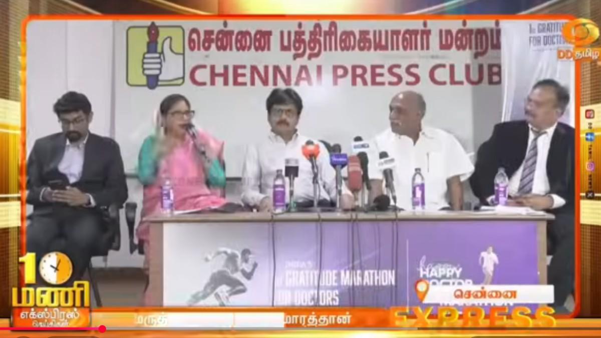 Happy Doctor Gratitude Marathon Announced to Honour Doctors in Chennai